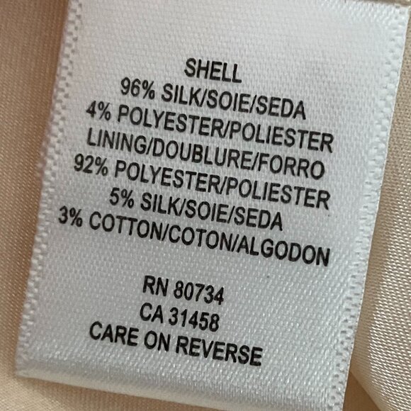 BCBGMaxAzria: Coral, navy and cream cocktail dress (size 4) - Picture 13 of 14